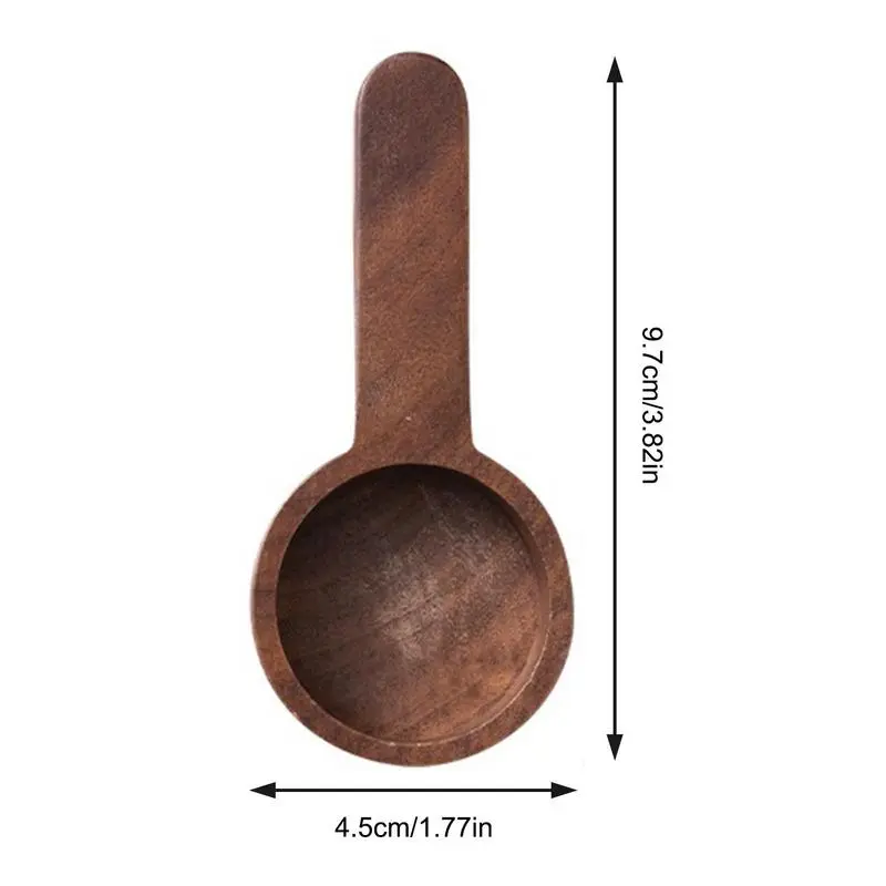 Black walnut measuring spoon quantitative wooden measuring spoon milk powder ground coffee measuring spoon