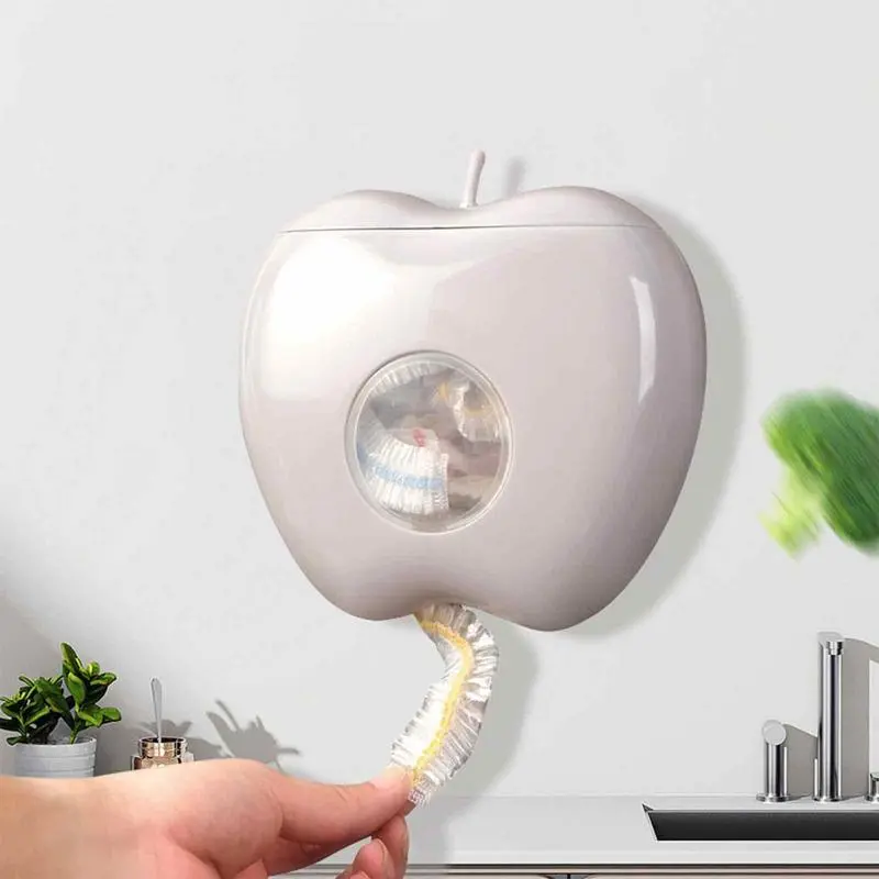 Grocery Bag Holder Kitchen Food Wrap Organizer Wall Mounted Bag Organizer With 100 Cling Wrap Multifunctional Kitchen Organizer