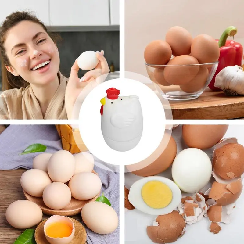 Microwave egg cooker Chicken shaped egg cooker Heat resistant and safe material Microwave egg steamer Kitchen cooking tools