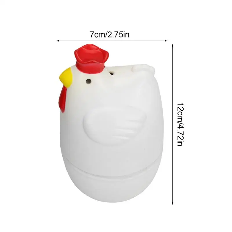 Microwave egg cooker Chicken shaped egg cooker Heat resistant and safe material Microwave egg steamer Kitchen cooking tools