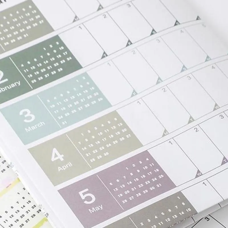2025 Calendar Annual Daily Schedule, Annual Plan with to-do list and annotations Practical Wall Decoration Calendar Stickers