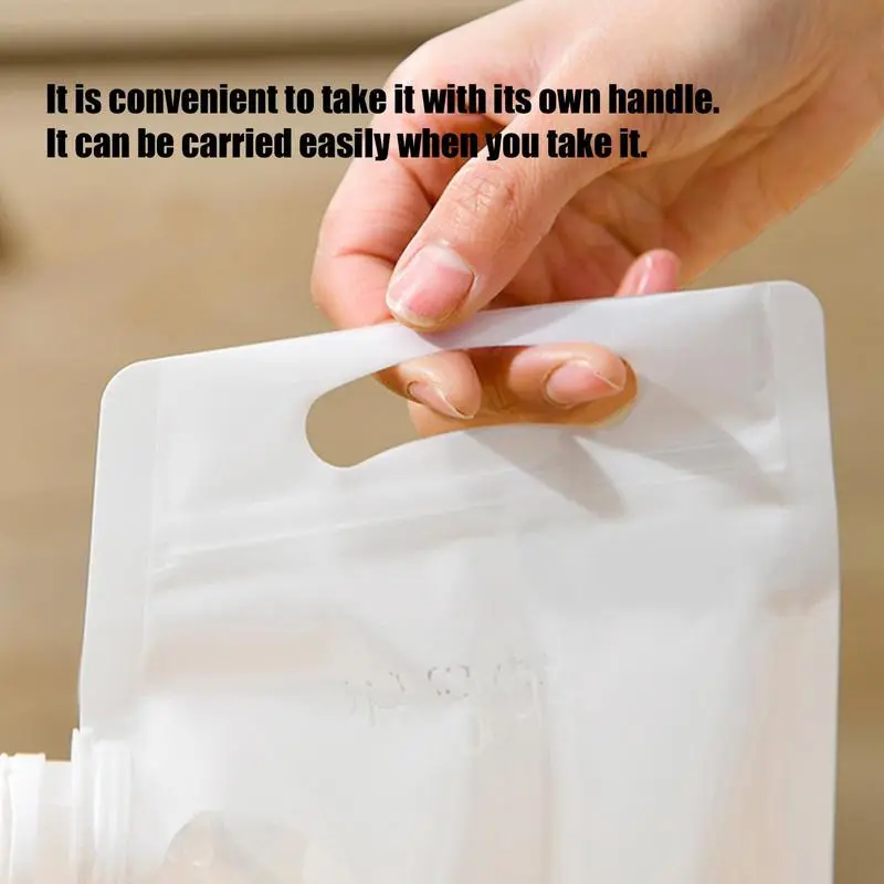 Food Storage Bag Food Saver Meal Prep Preservation Storage Bag Multi-Purpose Reusable Kitchen Snack Keeper For Beans Cookies