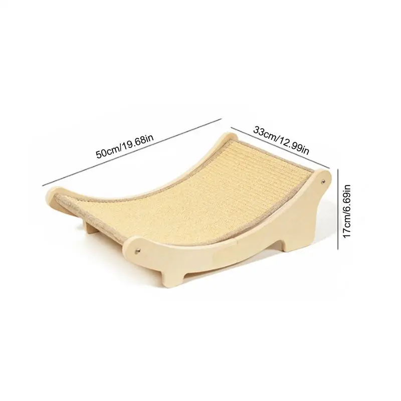 Cat Scratching Pad Wear-Resistant Kitten Claw Grinding Nest Lounge Pet Supplies Wooden Cat Furniture Bed To Protect Sofa Floor