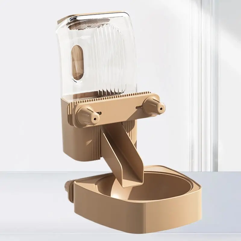 Dog Food Dispenser For Cage Automatic Food Bowl Water Bottle Pet Supplies Large Crate Feeder Dish For Puppy Cats