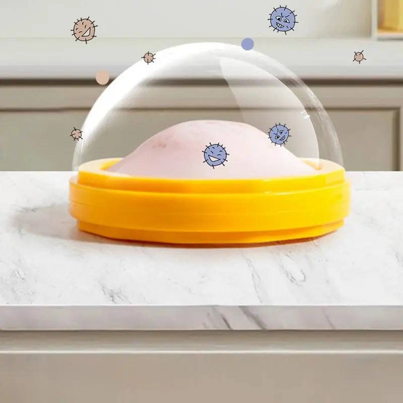 Avocado Storage Airtight Silicone Veggie Storage Container Reusable Veggie Keepers Fruit Saving Box For Garlic Onions Lemons And