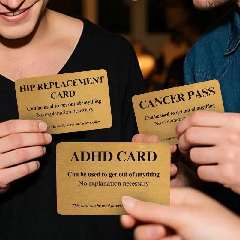 Greeting Cards Funny Positive Card 6x Portable Parties Supplies Interesting Novelty ID Cardboard For Home Studio Travel