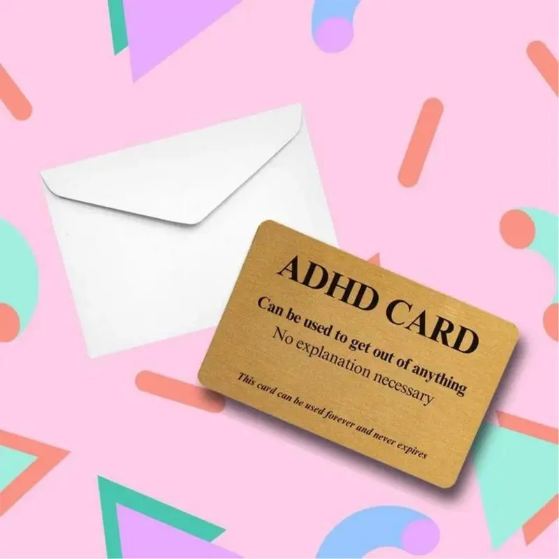 Greeting Cards Funny Positive Card 6x Portable Parties Supplies Interesting Novelty ID Cardboard For Home Studio Travel