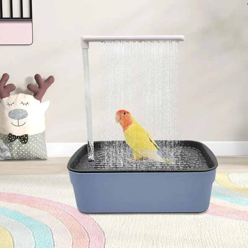 Parrot automatic bathtub with shower water circulation Parrot circulation shower USB electric bird bath shower fountain