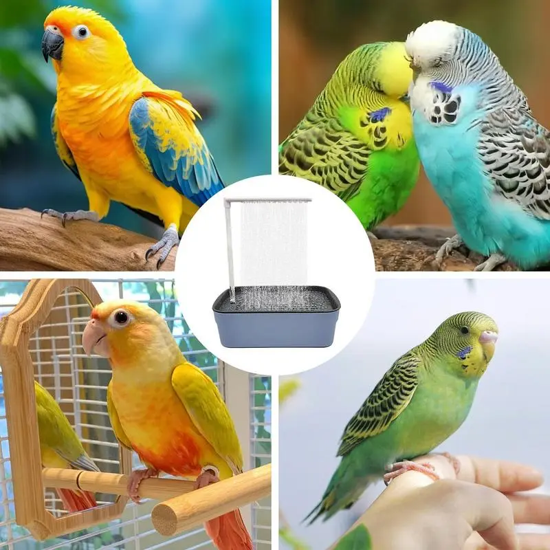 Parrot automatic bathtub with shower water circulation Parrot circulation shower USB electric bird bath shower fountain