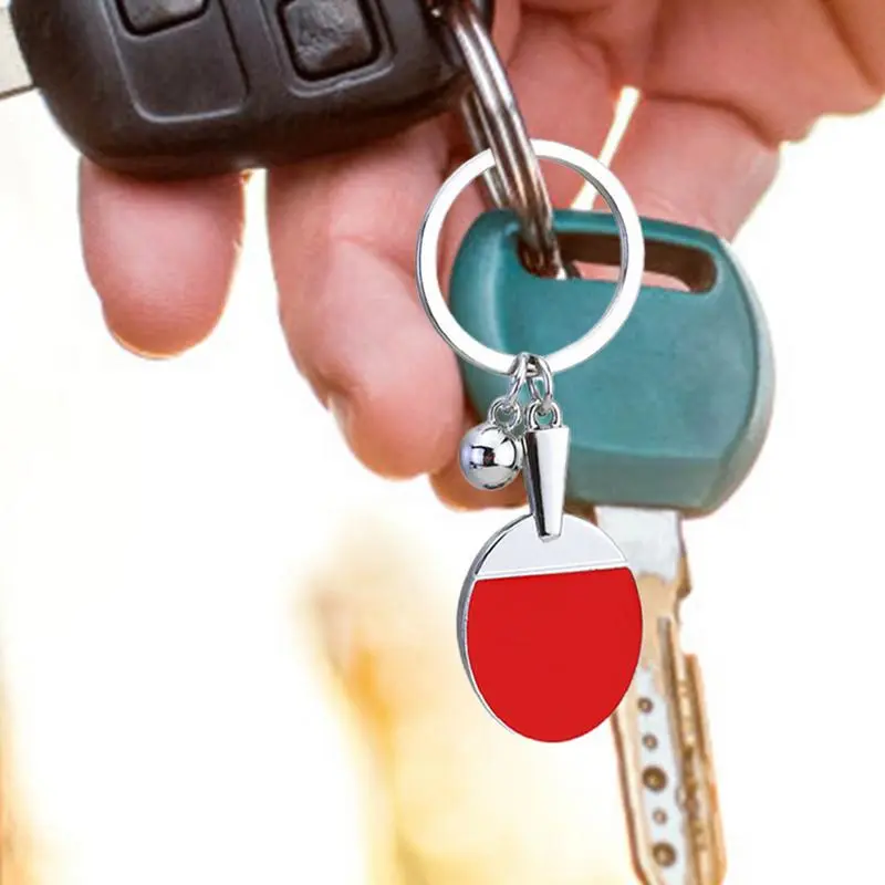 Table tennis keychain sports keychain bag pendant fashion table tennis keychain pendant table tennis racket pendant