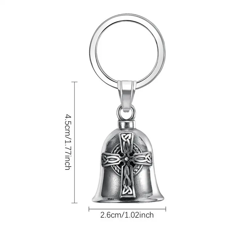 Fashion good luck bells Porch metal wind chime ornaments Motorcycle rider pendant Retro rider good luck bells