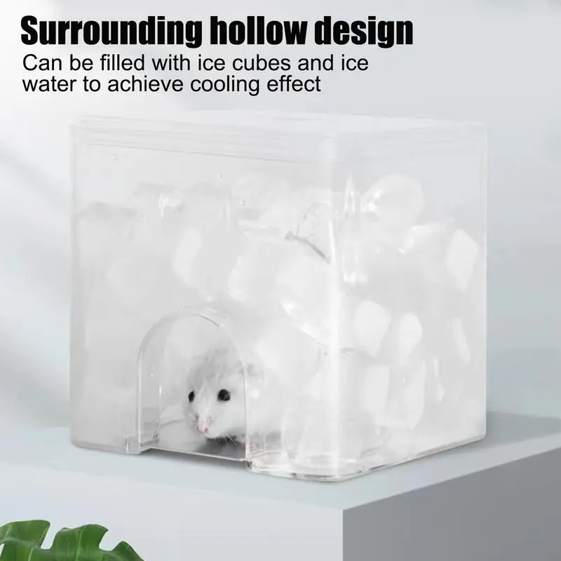 Cool Hamster Nest Hamster Cooling Ice Habitat Decor Cute High-Strength Sleeping House Cage Accessories For Small Animal