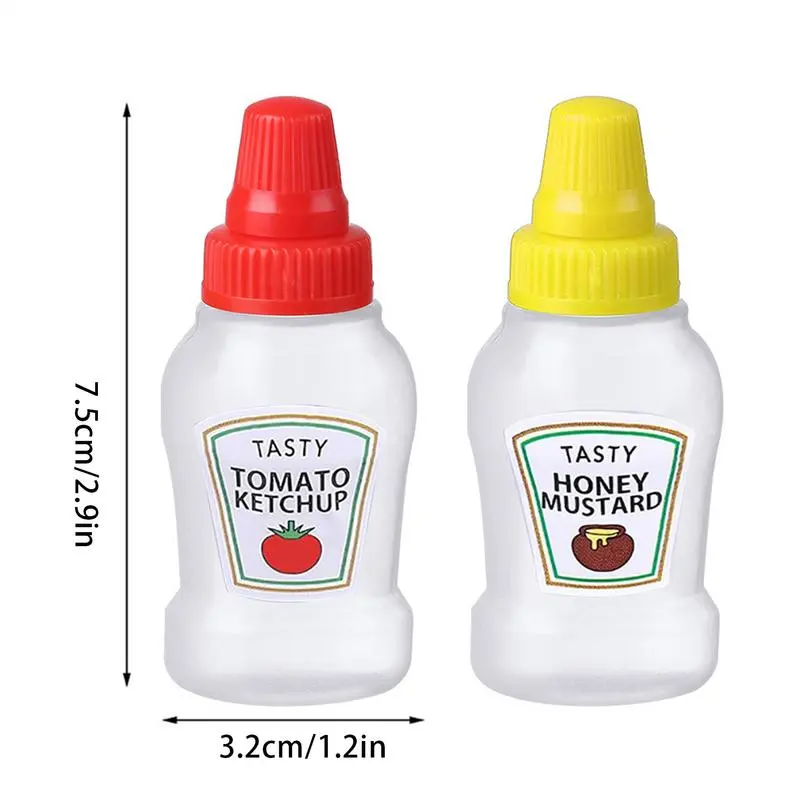 Mini seasoning bottle salad dressing squeeze bottle portable barbecue ketchup seasoning bottle camping travel kitchen gadgets