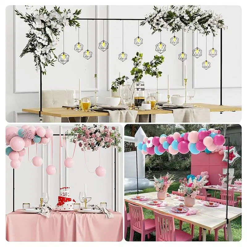 Adjustable table arch stand table balloon arch metal stand table arch hanging stand wedding birthday holiday decoration