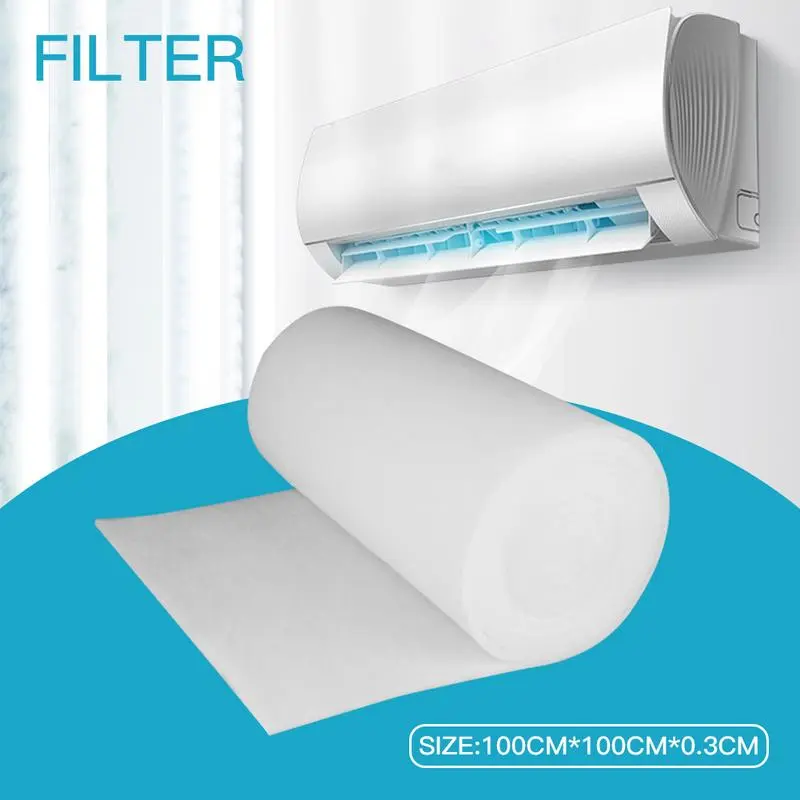 100 x 100 cm Air Conditioner Vent Pre-Filter Fabric Activated Carbon Filter Vent Water Purifier Pre-Filter