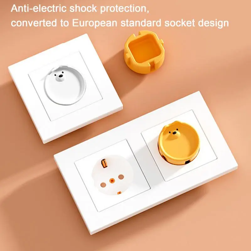 Power safety socket protection cover baby proof plug cover silicone anti-electric socket cover safety protection protector