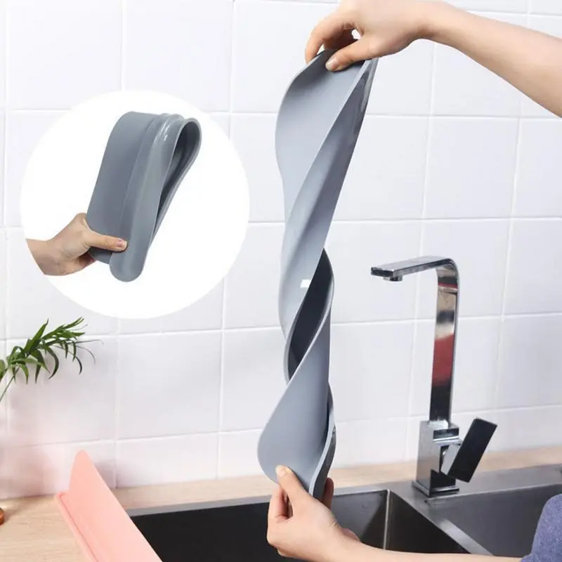 52cm kitchen sink splash guard silicone water shield reusable hand washing and vegetable washing splash guard