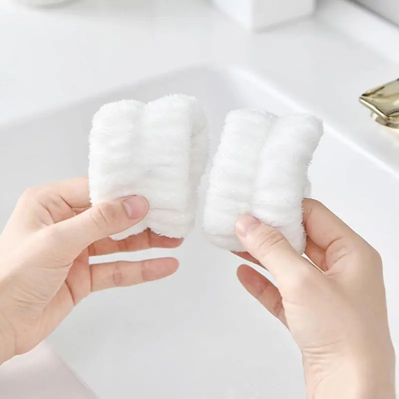 2 face washing wristbands, hand washing absorbent wristbands, Sports Sweat Wiping Bracelet, shower headband