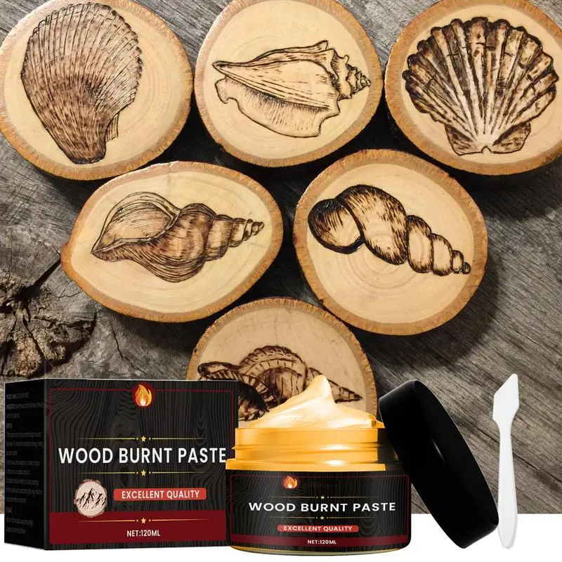 100g wood burning paste camping outdoor wood cloth combustion gel multi-function DIY pyrography wood burning paste