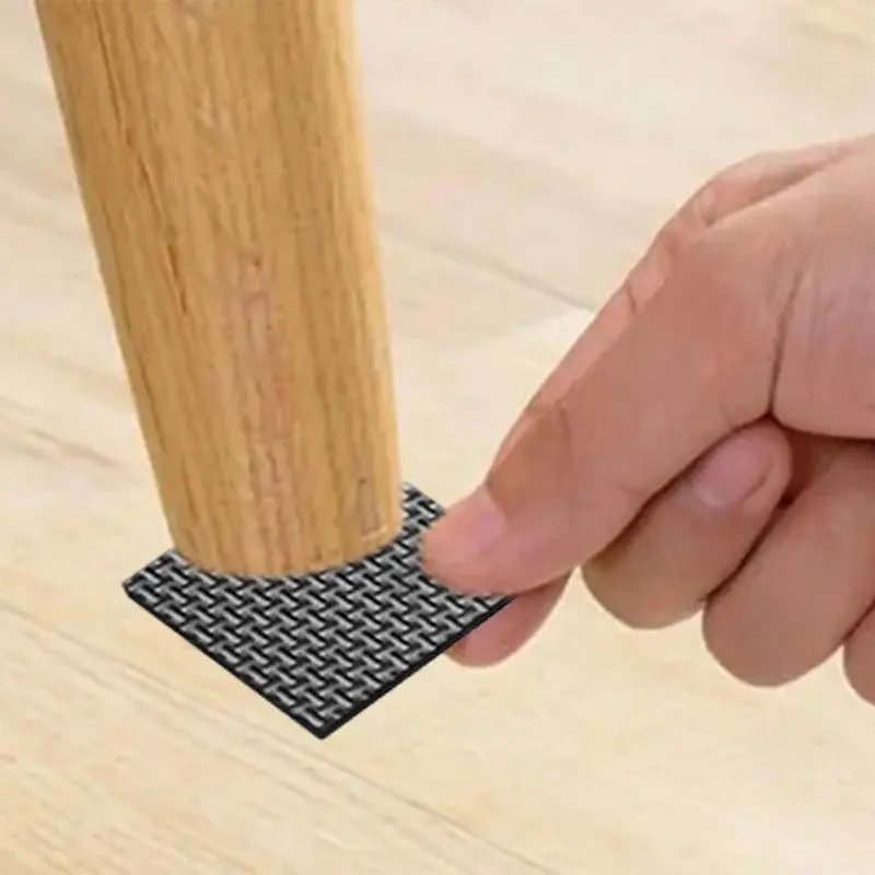 12pcs Thickened Self Adhesive Furniture Leg Pads Anti-skid Pads Wear Resistant Shock Absorber Feet Floor Anti-scratch Protectors