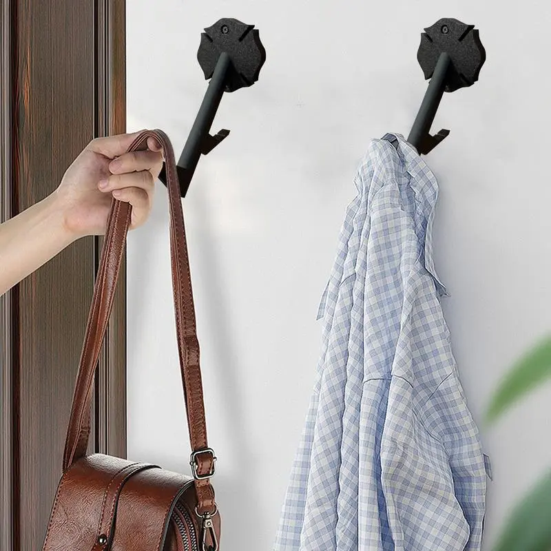 Motorcycle Helmet Holder Wall Mount Cloth Display Rack Hook With Mounting Screws Fire Fighter Hat Display Hanger For Jacket Hats