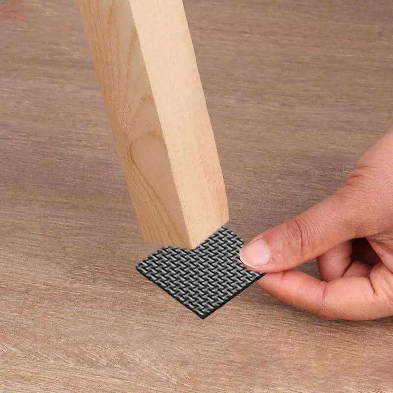 12pcs Thickened Self Adhesive Furniture Leg Pads Anti-skid Pads Wear Resistant Shock Absorber Feet Floor Anti-scratch Protectors