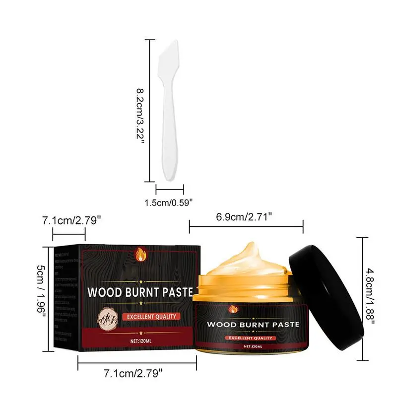 100g wood burning paste camping outdoor wood cloth combustion gel multi-function DIY pyrography wood burning paste