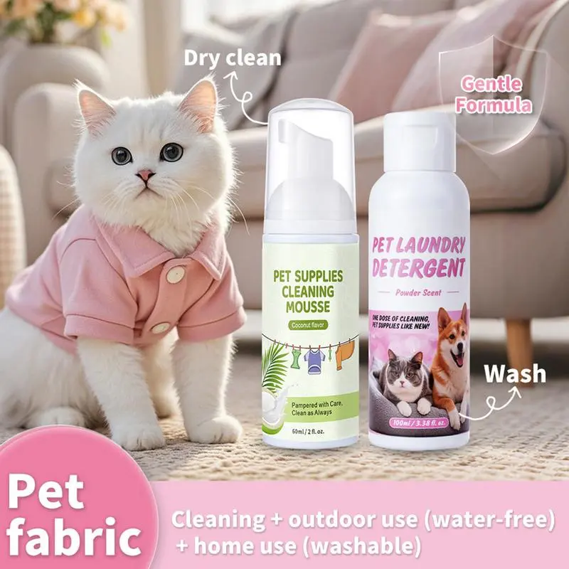 Dog Detergent Pet Safe Odor Remover Detergent Additive Supplies Fragrant Clothes Washing Liquid For Hand Wash Cat Beds