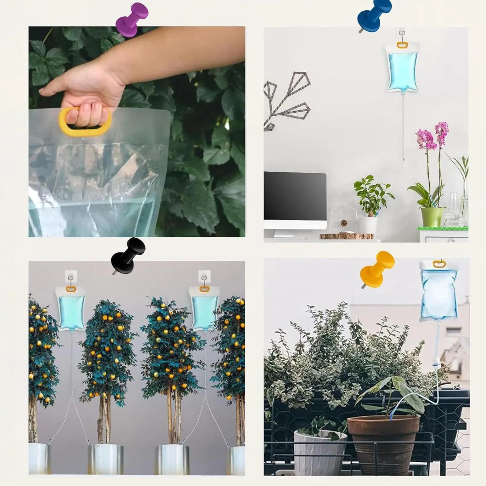 Watering Bags For Plants Automatic Watering Dispenser 3.5L Automatic Drip Irrigation System Device Waterer For Garden Balcony