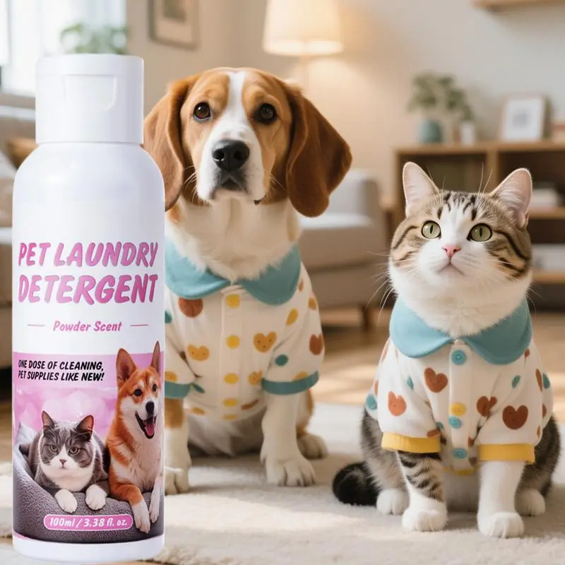 Dog Detergent Pet Safe Odor Remover Detergent Additive Supplies Fragrant Clothes Washing Liquid For Hand Wash Cat Beds