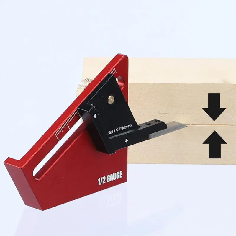 Center Finder Woodworking Center Scriber Aluminum Alloy Precision Compact Scriber Fit Less Than 58mm Thick For Engineering