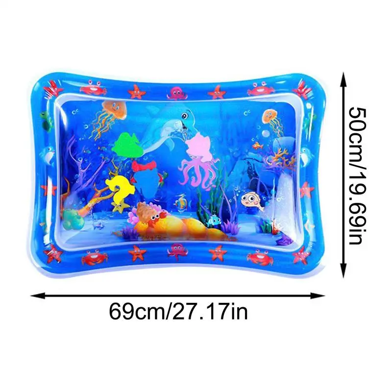 Water Sensory Play Mat For Dog Pat Water Mat Thickened Interactive Cat Toys With Marine Design For Small Animals Cool