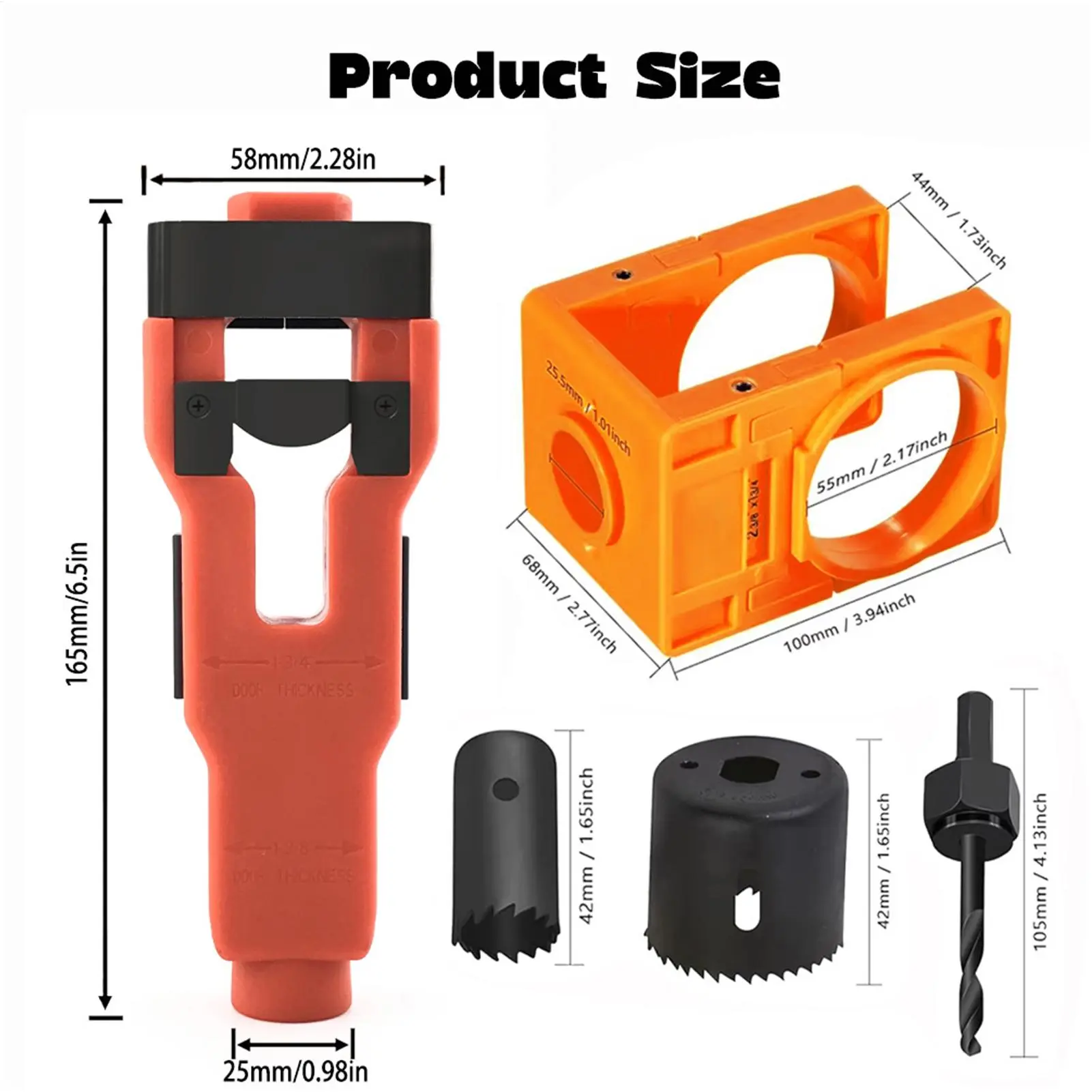 Door Lock Installation Kit Door Installation Tools Lock Replacement Parts For Stud Window Garage Shop Entry Balcony Bookcase