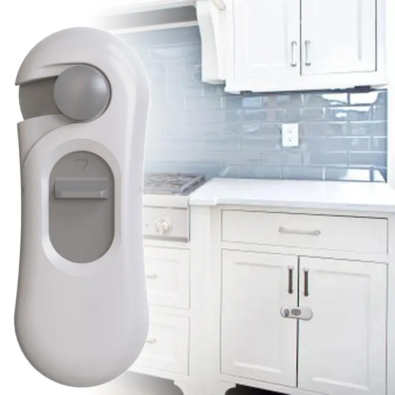 One-piece child safety lock Self-adhesive refrigerator cabinet door lock Drawer baby anti-pinch finger lock Child safety lock