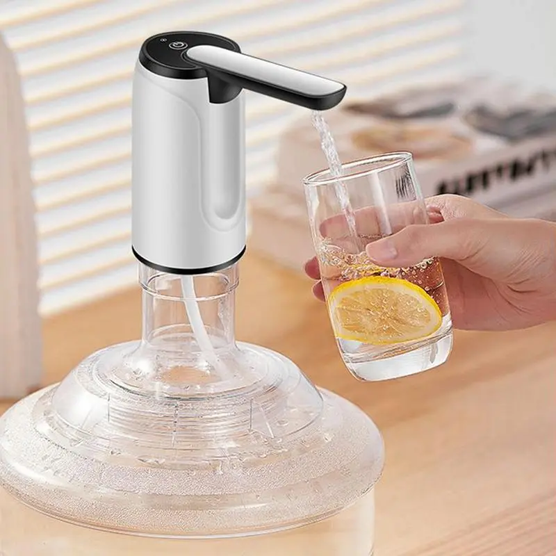 Water Jug Pump Automatic Water Dispenser Folding Quiet Drinking Device Hot & Cold Household Supplies For Hydration