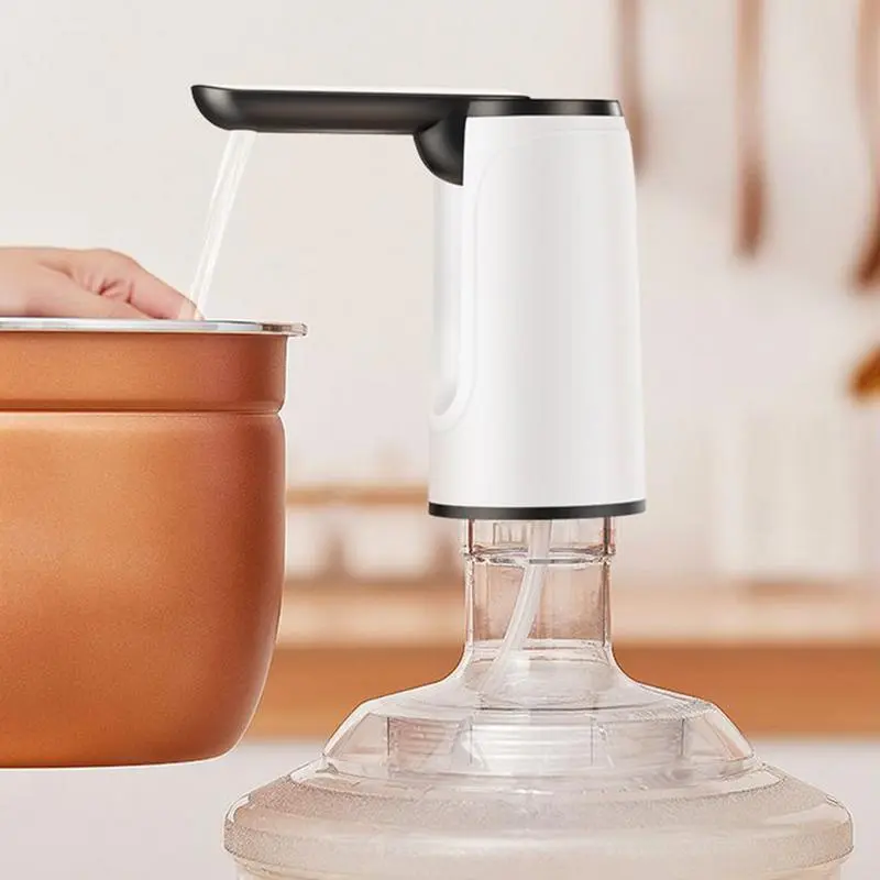 Water Jug Pump Automatic Water Dispenser Folding Quiet Drinking Device Hot & Cold Household Supplies For Hydration