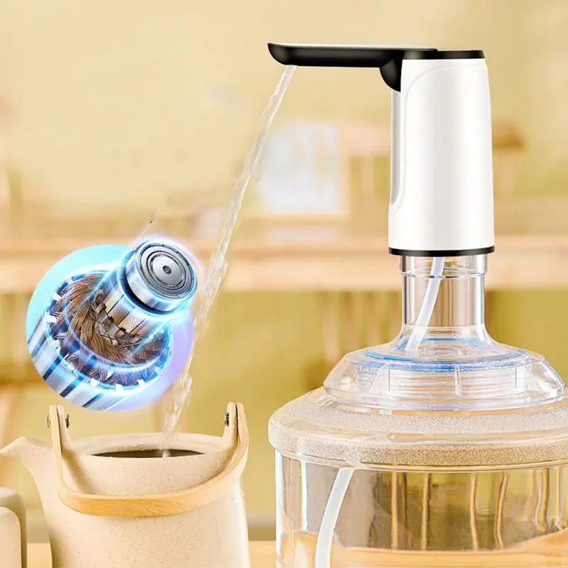 Water Jug Pump Automatic Water Dispenser Folding Quiet Drinking Device Hot & Cold Household Supplies For Hydration