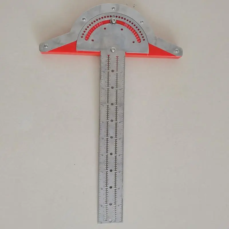 Edge Ruler Woodworking Stainless Steel Adjustable Protractor Angle Finder Woodworker Edge Ruler Precision Carpentry Ruler