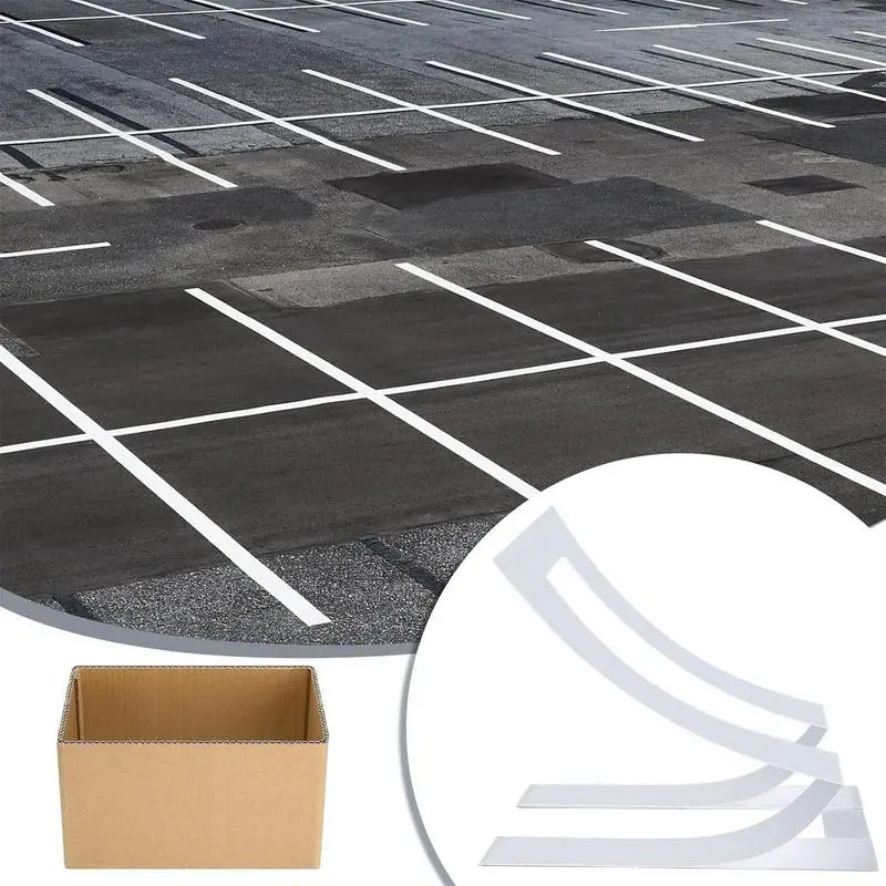 Parking Lot Stencils Parking Lot Lines Stencil For Painting 4 X 92 Inch Silicone Lettering Aids Drawing Supplies With Paper Box