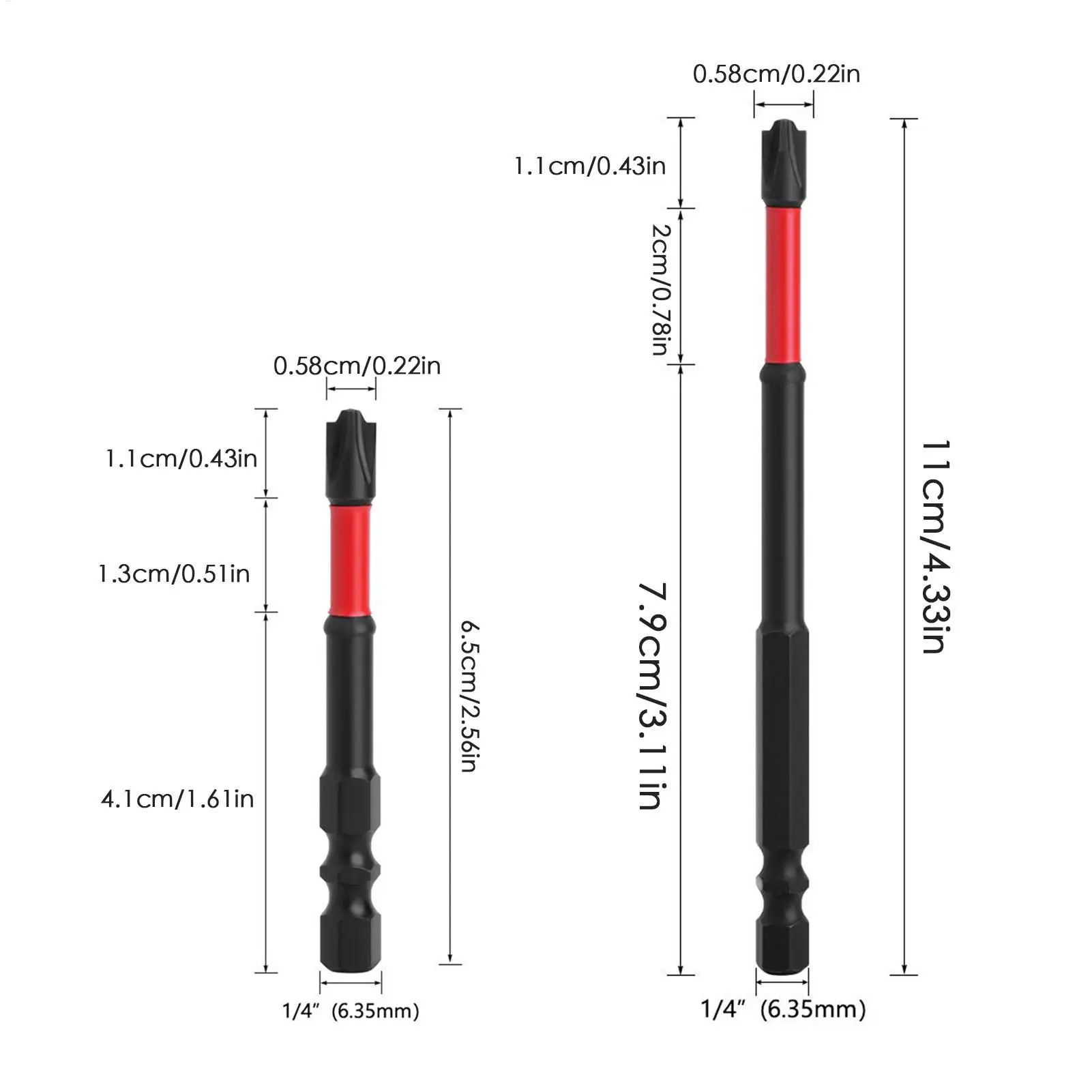Screwdriver Bit Set 10 Pieces Steel Screwdriver Bits Multipurpose Professional Screw Removal Tool For Electrician Home