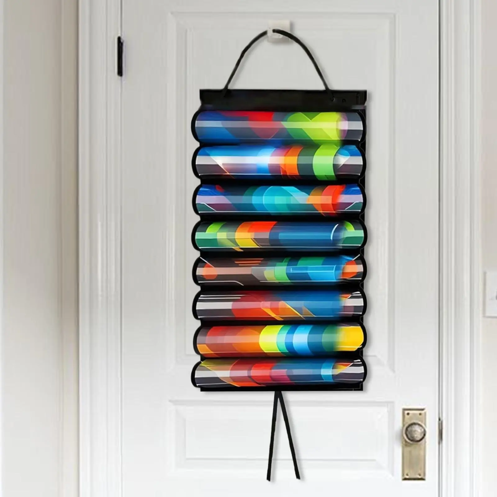 Card Game Mat Holder Organizer Bag For 8 Game Mats Space-Saving Wall-Mounted Pad Container For Family Friends Classmates Home