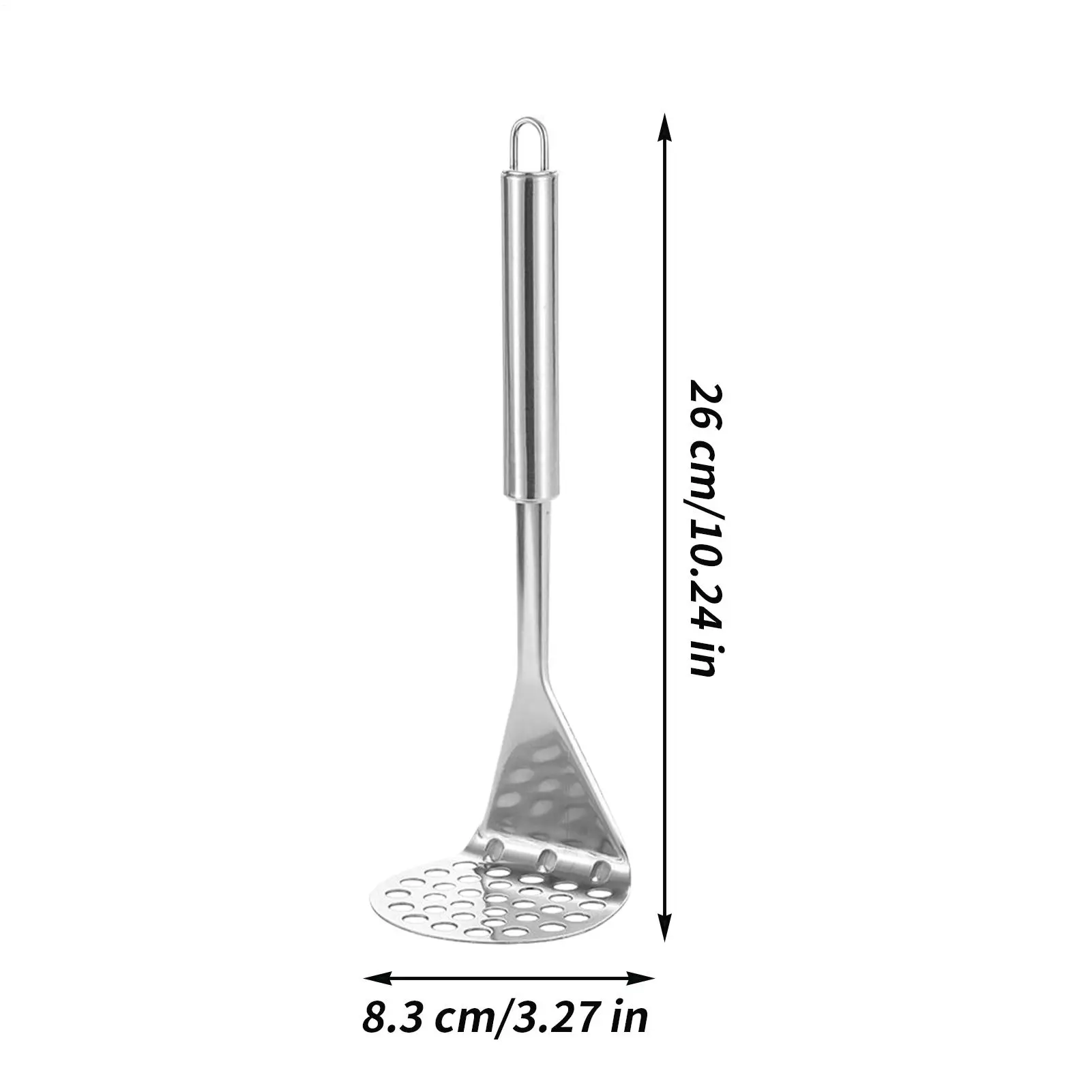 Stainless Steel Masher Fruits Smasher Stainless Steel Non-Slip Manual Potato Masher For Cooking Baby Food Meat Mashed Veggies