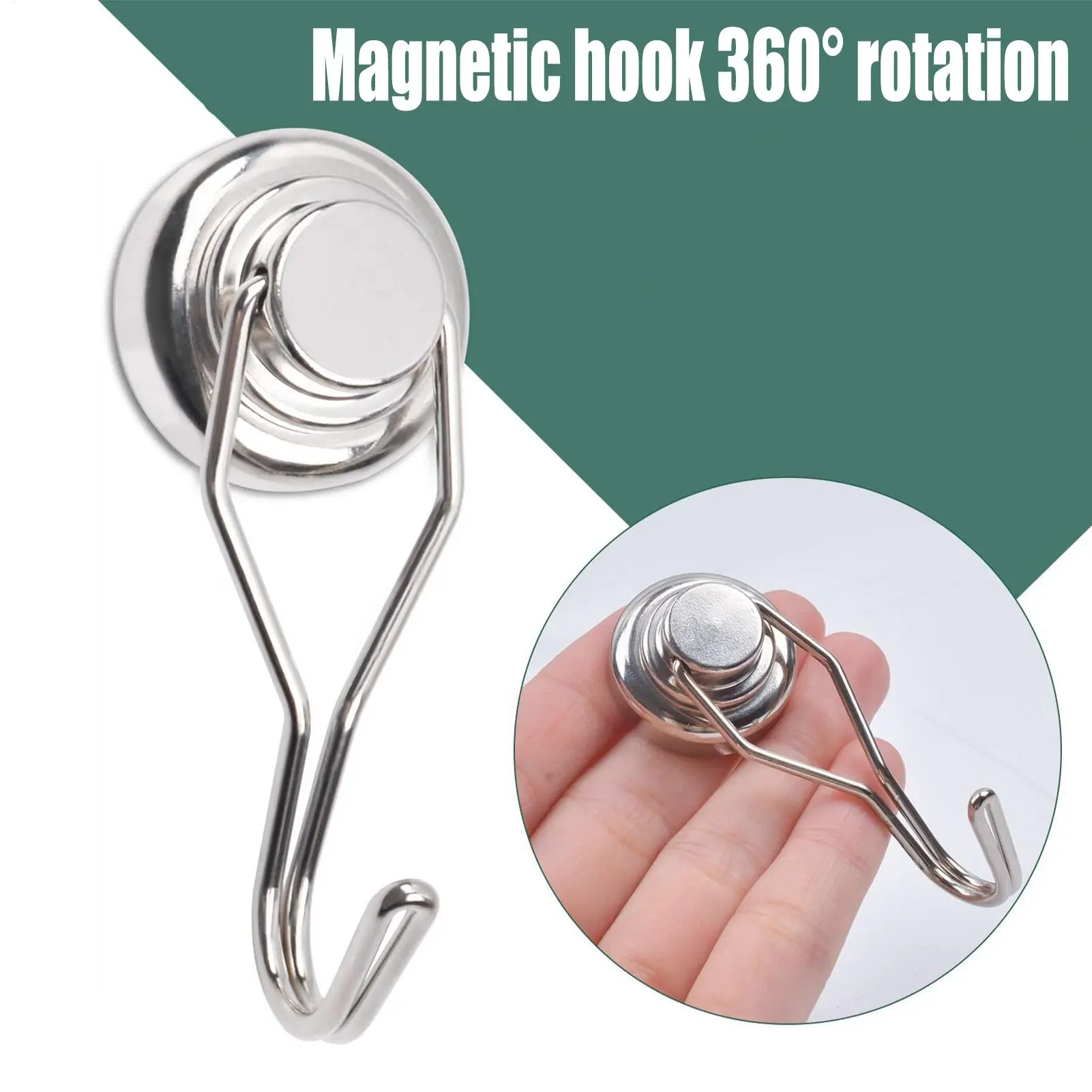 Magnet Hook 5 Pieces Magnetic Hooks For Storage Strong Magnet Household Organizer Tool For Pantry Garage Living Room Bathroom