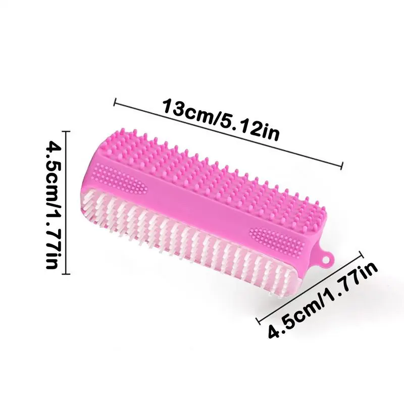 Dog Bath Brush Ergonomic Dog Bath Brush Deep Cleaning Gentle Silicone Tool For Small Medium Breeds Puppy Cat Indoor Use