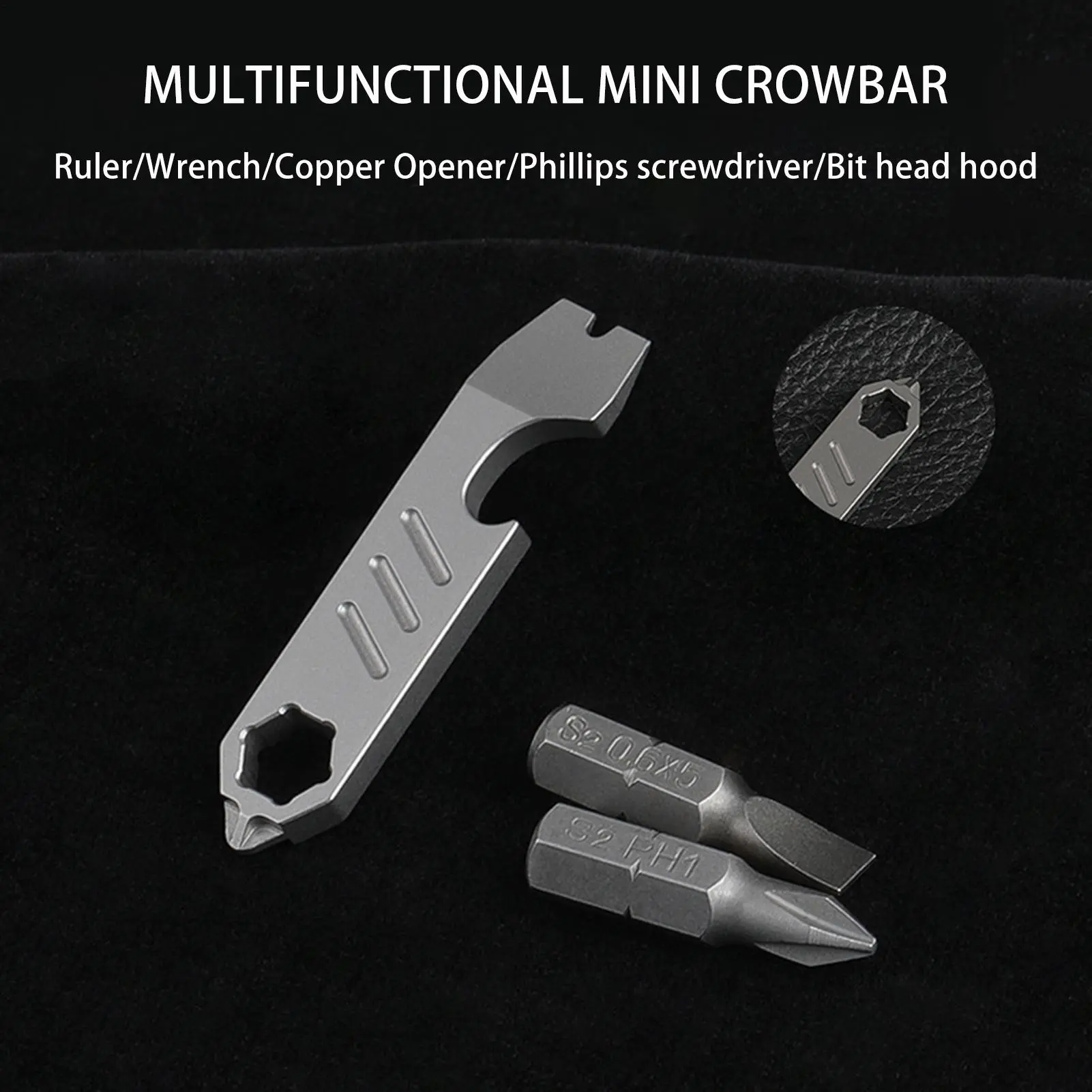 Precision Screw Driver Portable Keychain Pry Bar Hex Keys For Survival Outdoor Camping Family Women Men Friends Everyday Carry