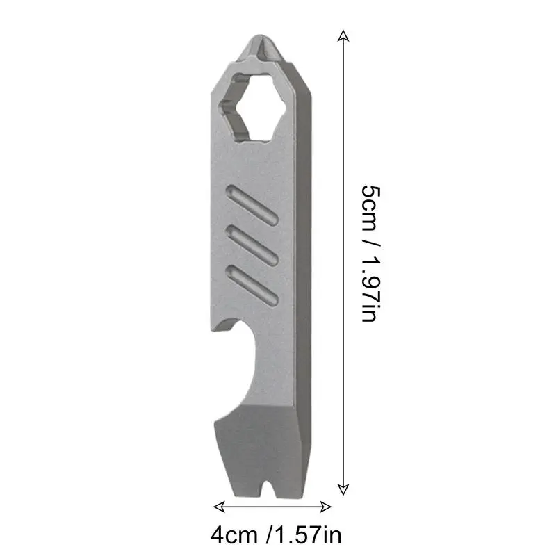 Precision Screw Driver Portable Keychain Pry Bar Hex Keys For Survival Outdoor Camping Family Women Men Friends Everyday Carry