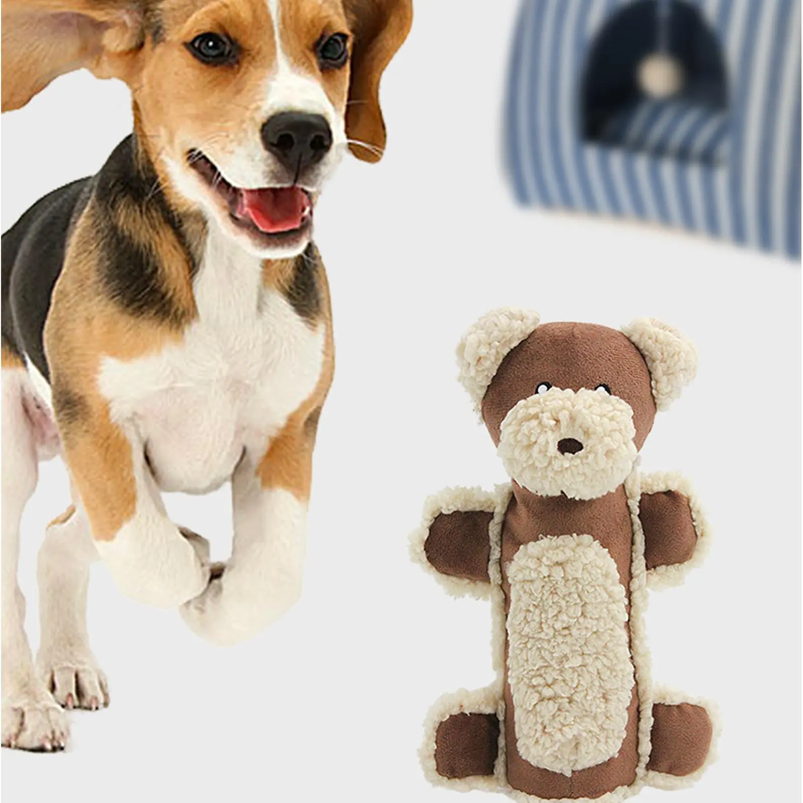 Squeaky Toys For Dogs Dog Squeaky Toys Cute Plush Doll Stuffed Animal Chew Squeaker Teeth Cleaning Indoor Games For Boredom