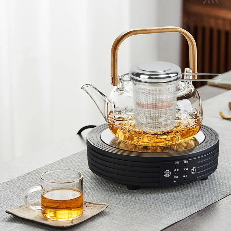 Stainless Steel Tea Infuser Drinks Strainer With Handle Fine Mesh Tea Infuser With Lid And Handle For Camping Travel Home