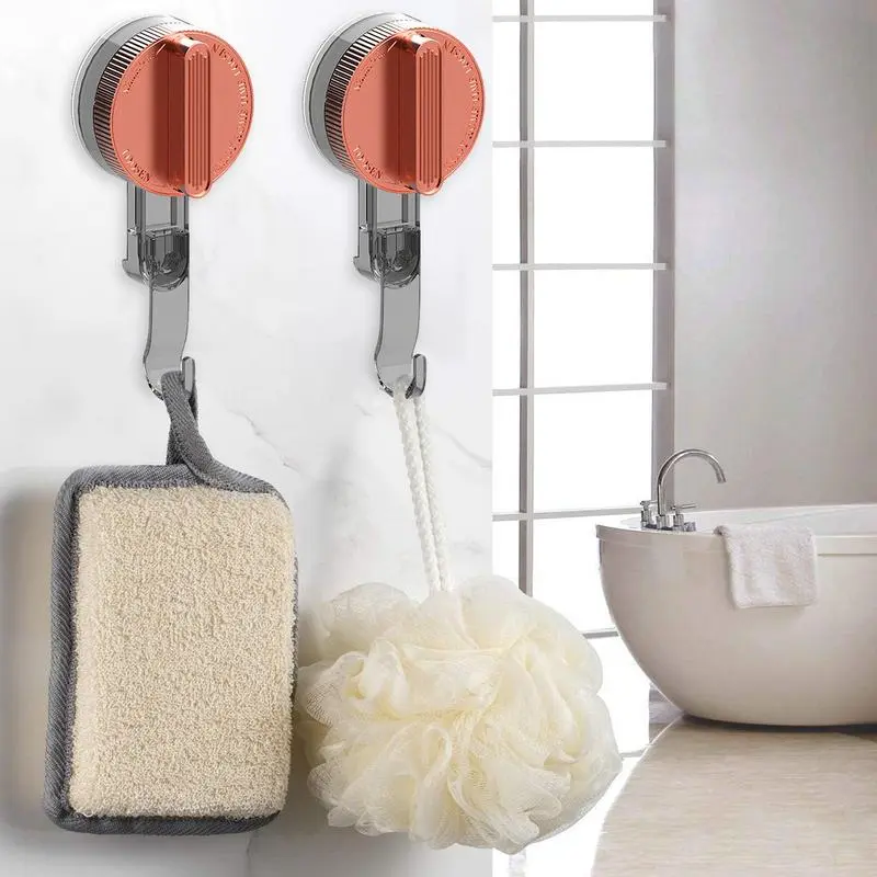 Suction Cup Shower Hooks Suction Cup Hooks For Glass Window Heavy Duty Removable Holder Wall Hangers No Damage Storage For Towel