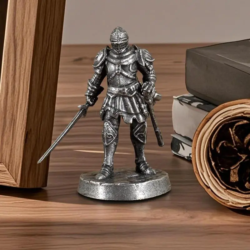Desk Statue Warrior Craft Ornament Creative Desktop Model Toy Home Decoration For Garden Balcony Nightstand Entryway Living Room